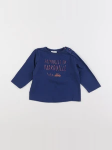 Tape à l'oeil - tee-shirt bleu - 6 mois