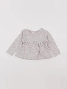 Zara - tee-shirt gris - 6/9 mois