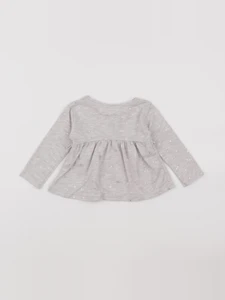 Zara - tee-shirt gris - 6/9 mois