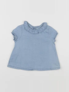 Eden & Victor - blouse bleu - 9 mois