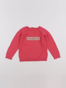 Tape à l'oeil - pull rose - 3 ans