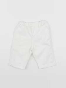 Petit Bateau - pantalon blanc - 3 mois