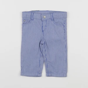 Petit Bateau - pantalon bleu - 3 mois