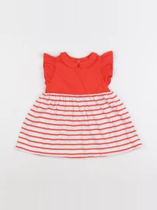 Jacadi - robe blanc, orange - 12 mois