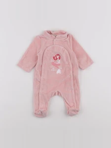 Tape à l'oeil - pyjama velours rose - 1 mois
