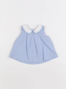 Jacadi - blouse bleu - 6 mois