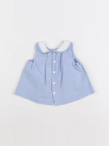 Jacadi - blouse bleu - 6 mois