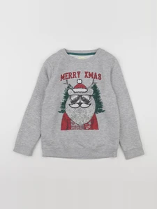 Vertbaudet - sweat gris - 8 ans