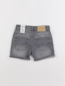 Zara - short gris - 12/18 mois