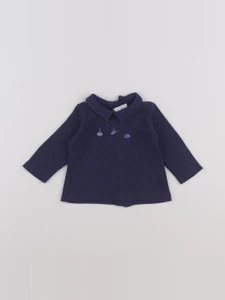Petit Bateau - tee-shirt bleu - 6 mois