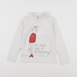Vertbaudet - sous-pull blanc - 5 ans