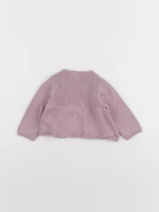 Natalys - gilet violet - 6 mois