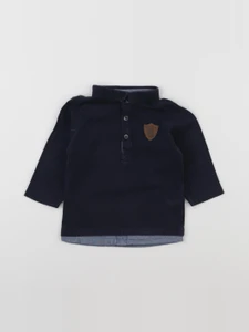 Tape à l'oeil - polo imprimé au dos bleu - 12 mois