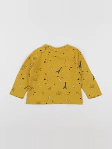 Zara - tee-shirt jaune - 9/12 mois