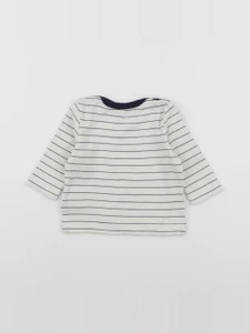 Cyrillus - tee-shirt beige, bleu - 6 mois