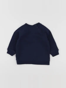 H&M - sweat bleu - 3/6 mois