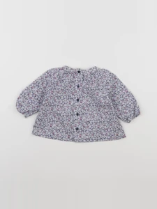 Boutchou - blouse bleu - 3 mois