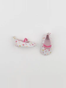Vertbaudet - chaussons blanc, rose - pointure 16/17