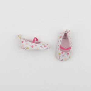 Vertbaudet - chaussons blanc, rose - pointure 16/17