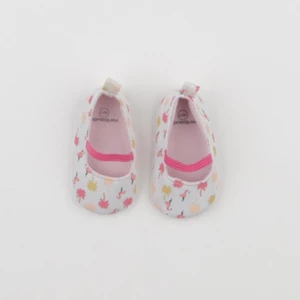 Vertbaudet - chaussons blanc, rose - pointure 16/17