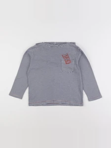 Petit Bateau - sweat bleu - 6 ans