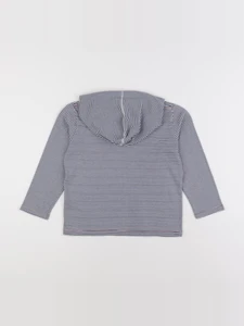 Petit Bateau - sweat bleu - 6 ans