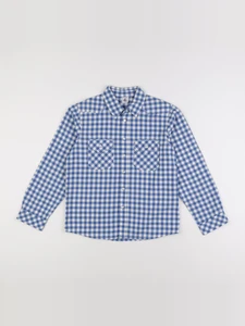 Petit Bateau - chemise bleu - 10 ans