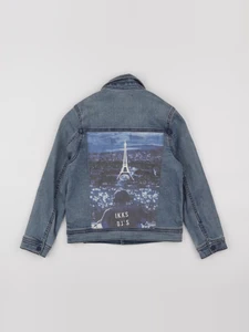IKKS - veste imprimé au dos bleu - 8 ans