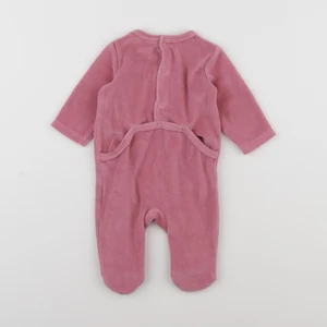 Vertbaudet - pyjama velours rose - 3 mois