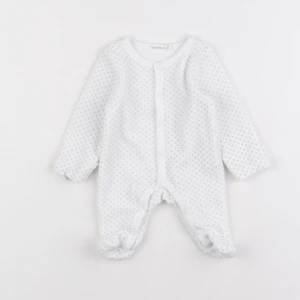 Boutchou - pyjama velours blanc - 0 mois