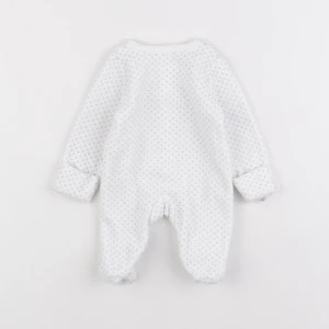 Boutchou - pyjama velours blanc - 0 mois