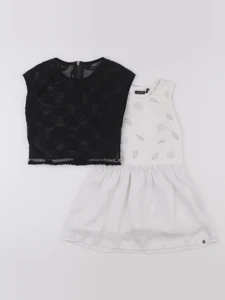 IKKS - robe gris, noir - 4 ans