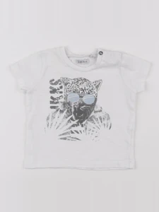 IKKS - tee-shirt blanc, bleu - 6 mois