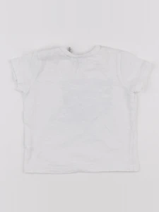 IKKS - tee-shirt blanc, bleu - 6 mois