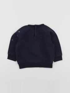 Petit Bateau - sweat bleu - 18 mois
