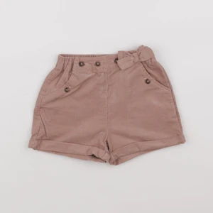 Vertbaudet - short beige, rose - 2 ans