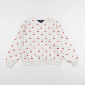 The animals observatory - sweat beige, rouge - 8 ans