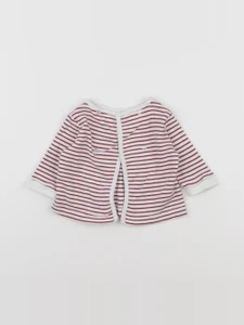 Boutchou - tee-shirt blanc, rouge - 3 mois
