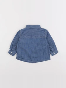 Boutchou - chemise bleu - 6 mois