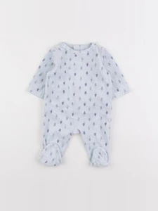 Boutchou - pyjama velours bleu - 3 mois