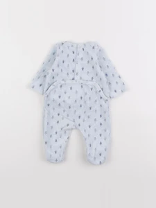 Boutchou - pyjama velours bleu - 3 mois