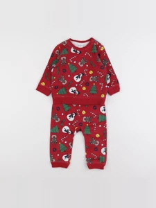 H&M - pyjama coton rouge - 6/9 mois
