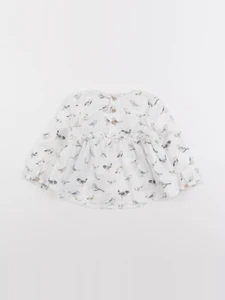 Zara - blouse blanc - 6/9 mois