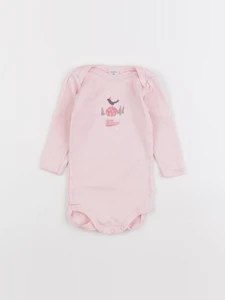 Petit Bateau - body rose - 6 mois