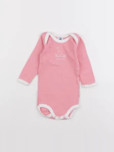 Petit Bateau - body rose - 6 mois