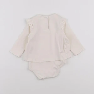 Vertbaudet - body tee-shirt blanc - 6 mois
