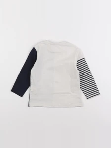 IKKS - tee-shirt bleu, blanc - 12 mois