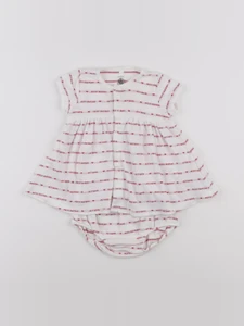 Petit Bateau - robe rouge - 6 mois