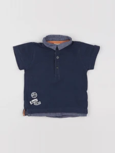 Tape à l'oeil - polo bleu - 12 mois