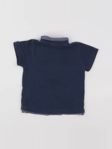 Tape à l'oeil - polo bleu - 12 mois